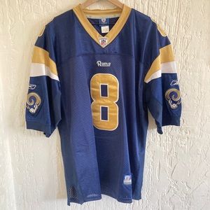 NFL LA Rams 8 Bradford Pullover Football Jersey Size 52